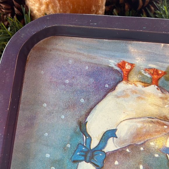 Vintage Winter Geese Tray and Shakers Set - Picture 11 of 13